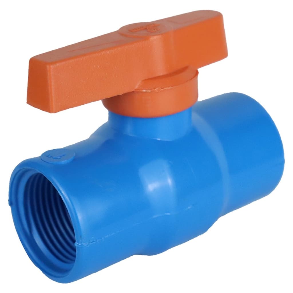 Registro De Esfera 1.1/4" Roscável PVC Azul