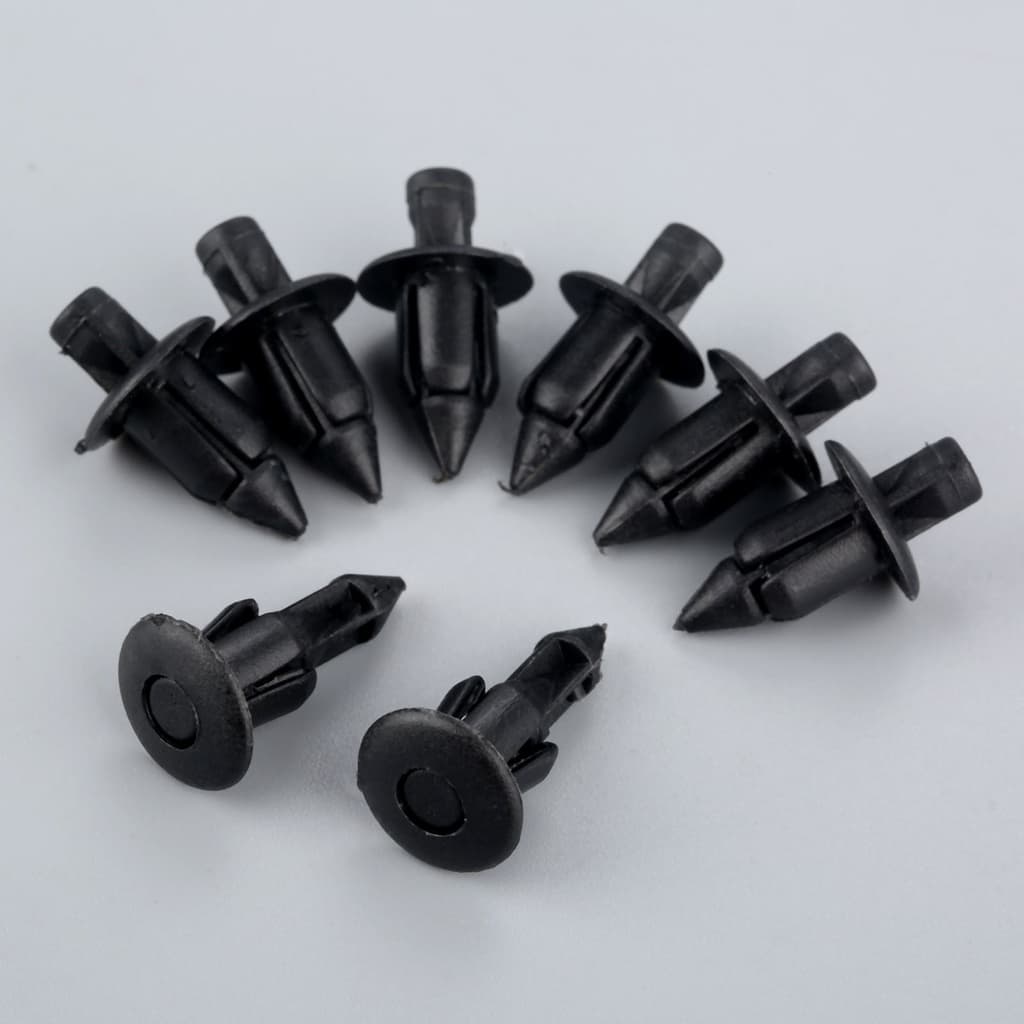 Fender 50pçs 6/8mm Motor NMAX MIO Clipes De Fixação Para Carroceria Rebite Painel Automático Pára-Choques Plástico Universal