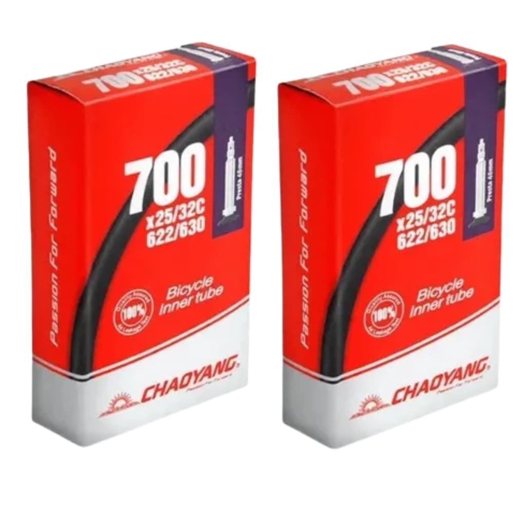 2 Câmara De Ar Chaoyang Butílica Speed 700x25-32c Bike (par) 48mm