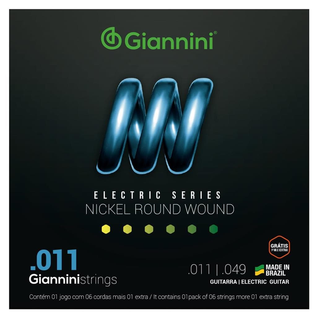 Encordoamentos Giannini Para Guitarra Eletrica Geegst 011