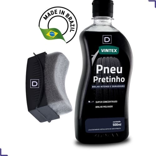 Pretinho Pneu Vintex Efeito Brilho Molhado Concentrado 500ml