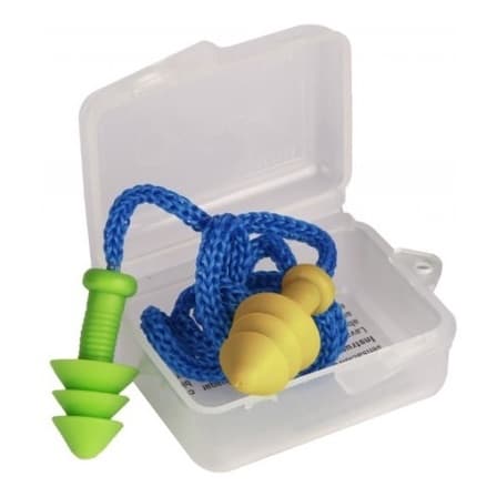 Protetor Auricular Silicone Quantum C/ Cordão E Estojo Novo