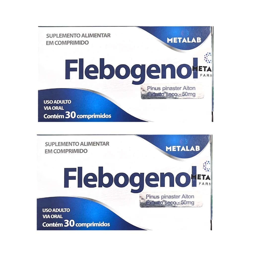 Kit com 2x Flebogenol Com 30 Comprimidos