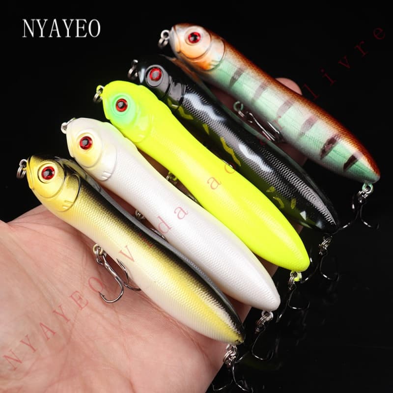 NYAYEO Lápis Artificial Isca De Água Cabeça De Cobra 10cm 16g