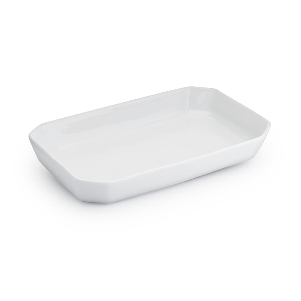 Travessa Rasa Oitavada Grande 1750ml Assadeira Porcelana