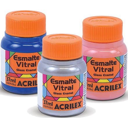 Tinta para Vidro e Porcelana Esmalte Vitral 37m Acrilex