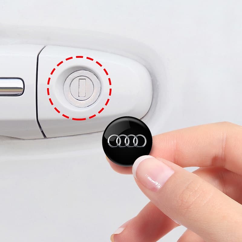 2pçs Adesivos De Proteção Para Porta Do Carro Emblema Audi Sline A3 A4 A5 A6 A7 A8 Q3 Q5 Q7 S3 S4 RS3 RS4 RS5 RS7 S6 S7