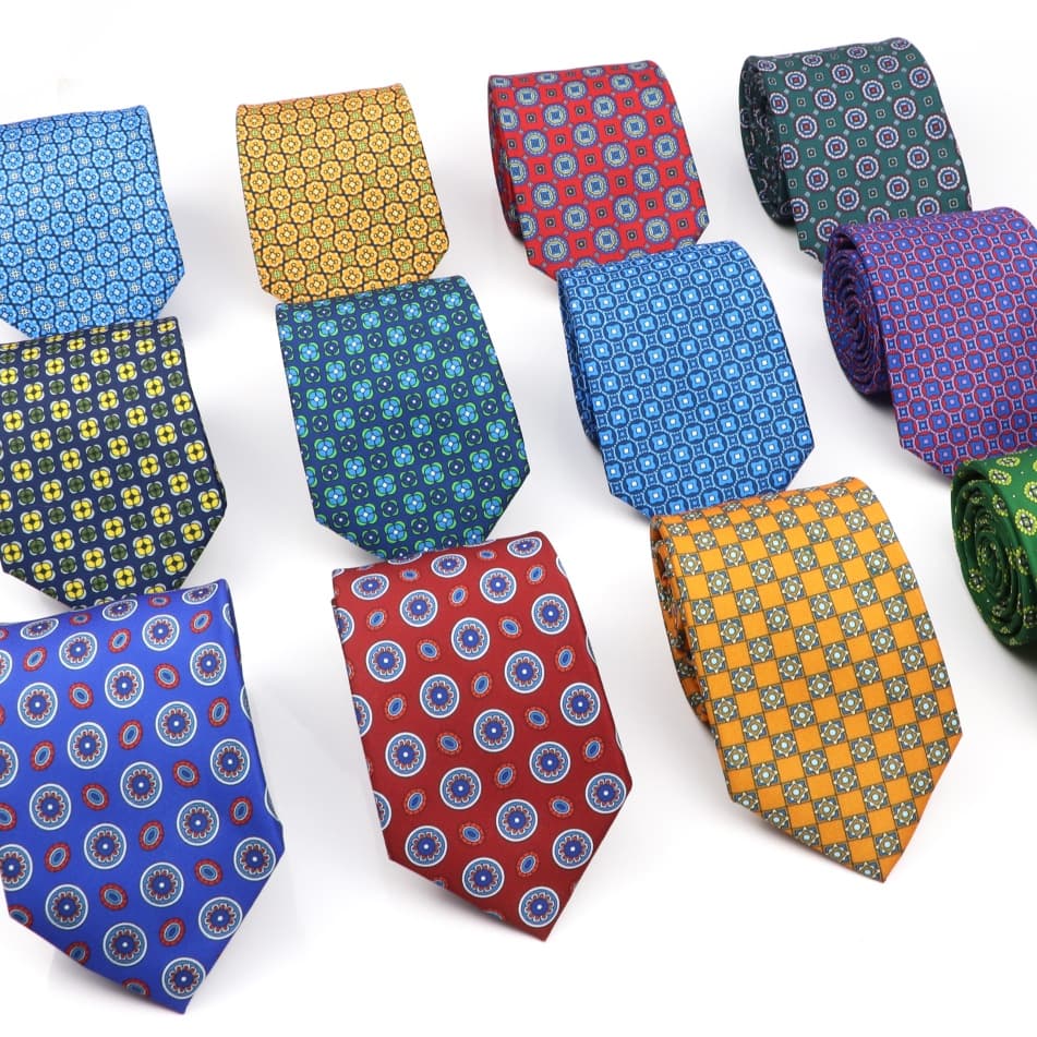 ZONFAZ Gravata de Seda Masculina, Floral Boêmia Vintage Estreita, Acessórios para Casamento e Festa Casual