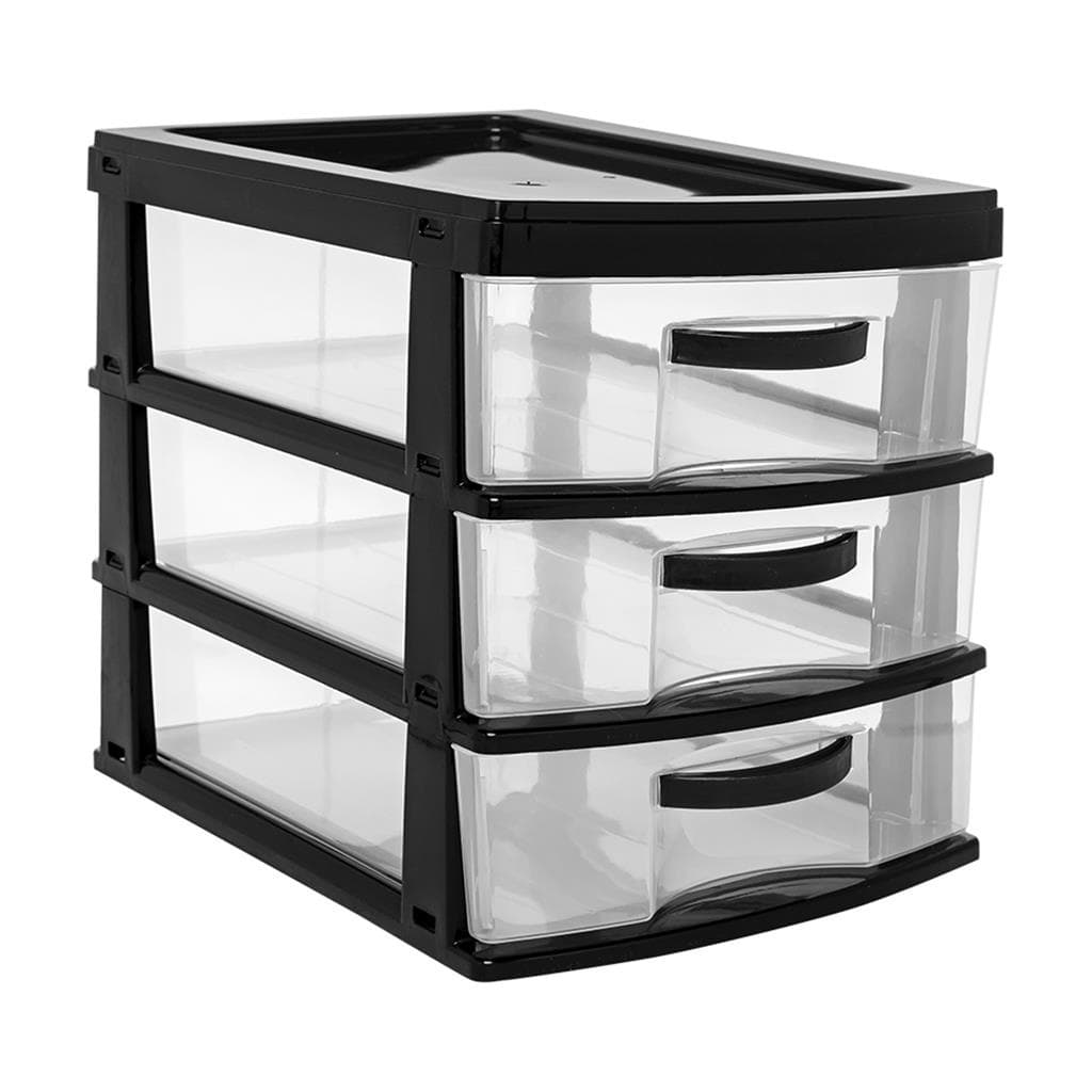 Gaveteiro Plastico Organizador Pequeno 3 Gavetas - Jaguar