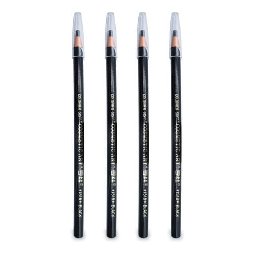 Kit 4 Lapis Dermatografico Sobrancelha Profissional Micropigmentacao Completo Preto ou Marrom
