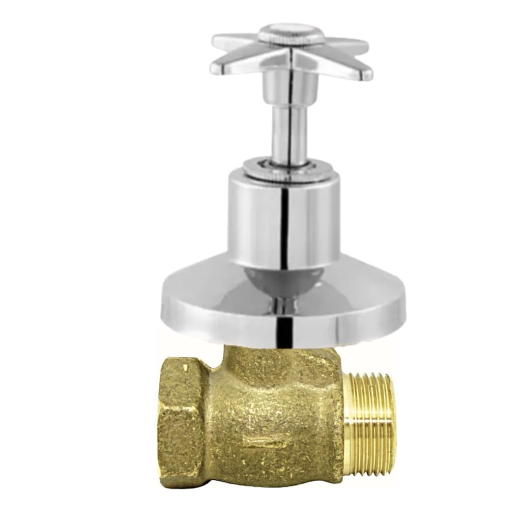 Registro de Pressão Para Chuveiro 1416 Cromado 1/2 Completo 1/4 de volta C-23 Metal