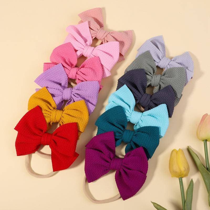 Lacinhos De Bebê Faixa De Cabelo Bebe Venda A Quente Tecido De Borla De Milho Laço De Nylon Para Crianças Baby Girl 2902