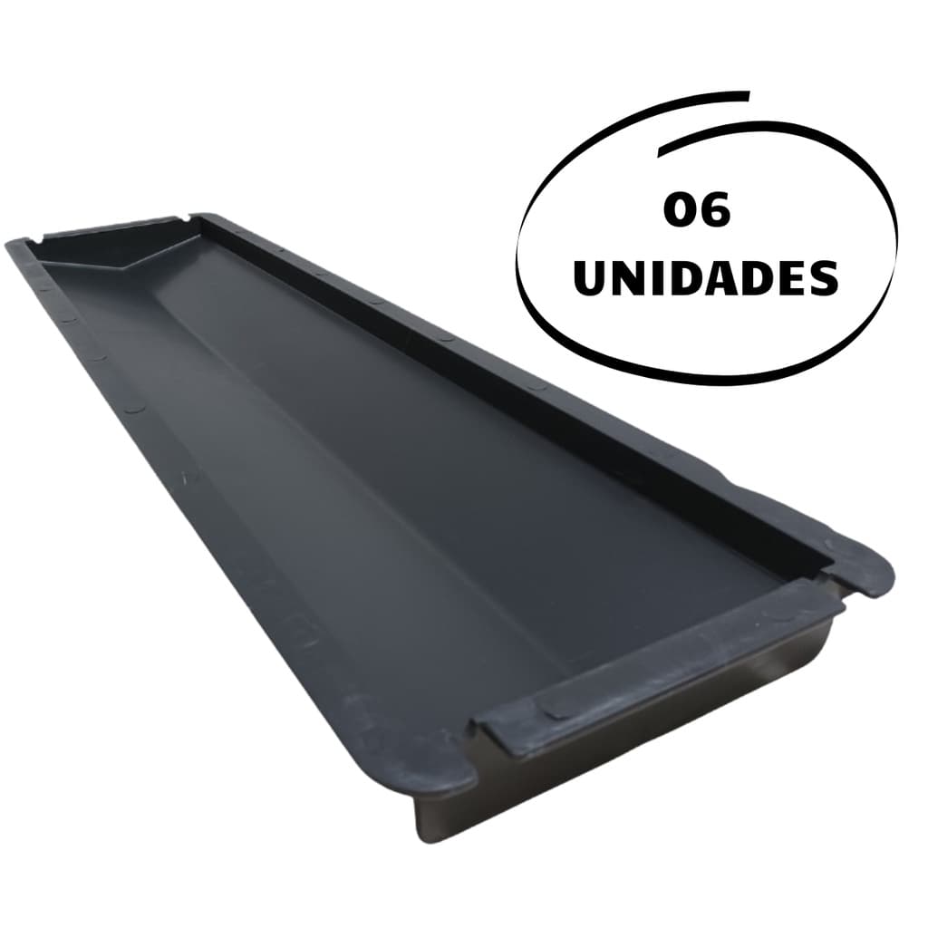 Kit 6 Forma Capa Muro Pingadeira Cumeeira Tijolo 80x19x4cm