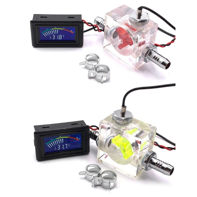 LED Medidor Fluxo 3 Vias Para Resfriamento Líquido