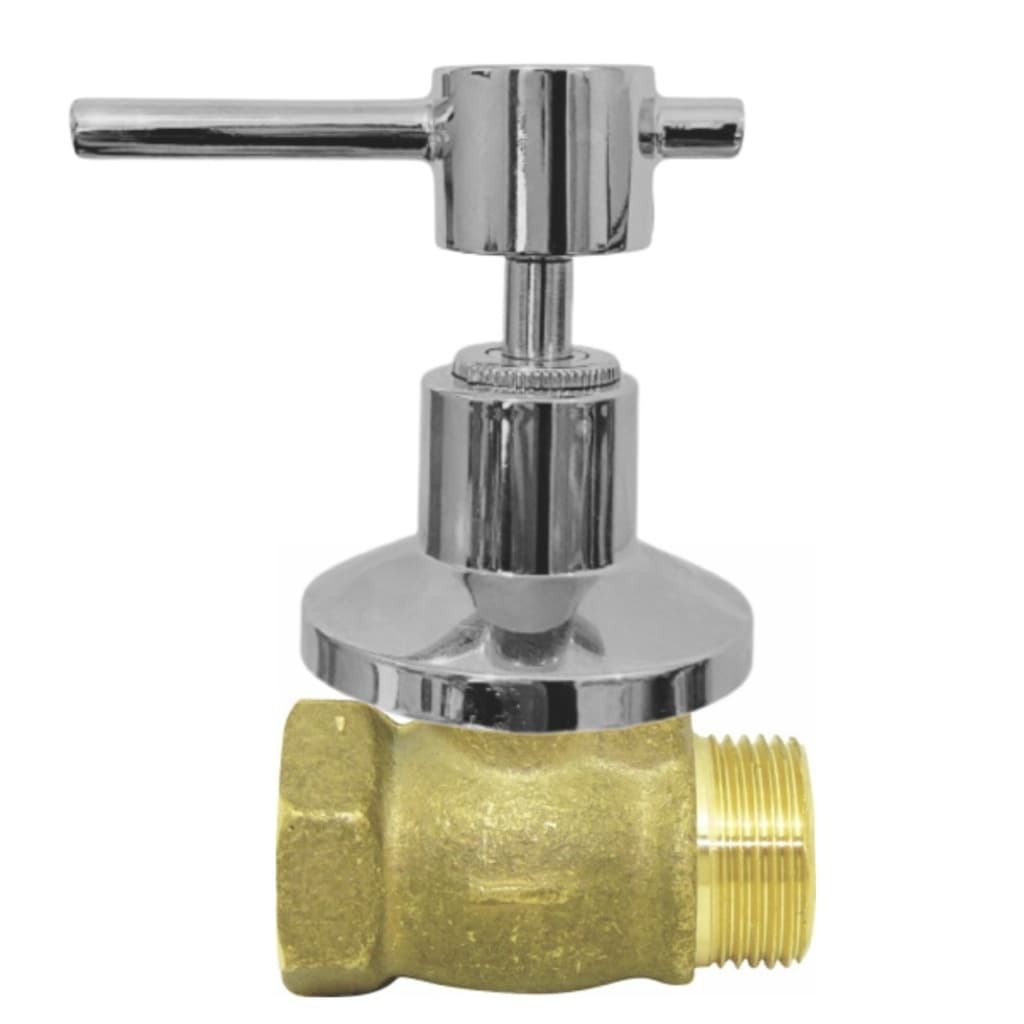 Registro de Pressão Para Chuveiro 1416 Cromado 1/2 Completo 1/4 de volta C-75 Metal