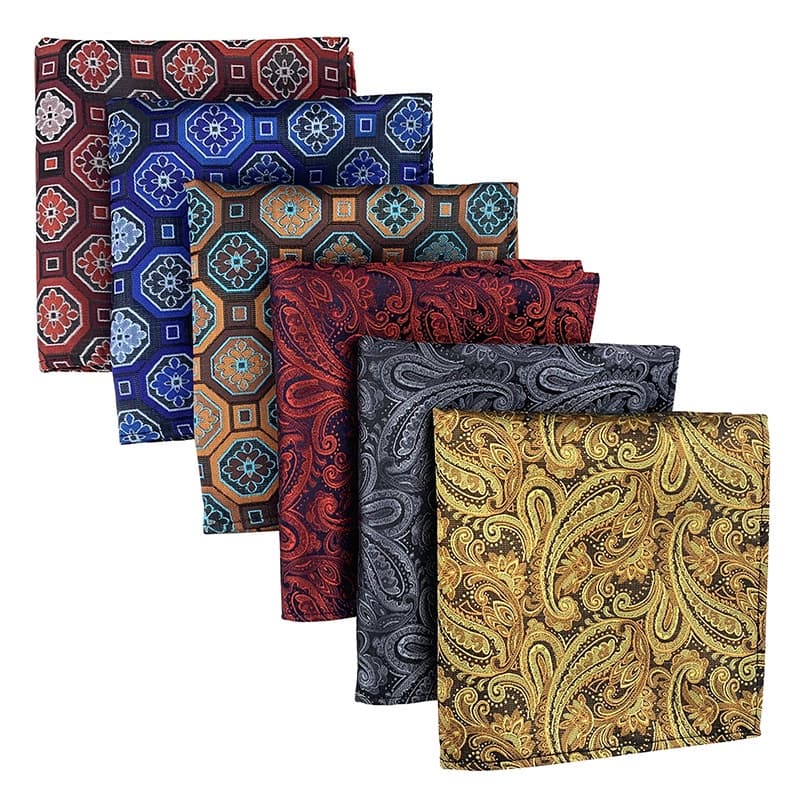 Lenço Masculino Quadrado De Poliéster Material Da Moda Terno De Bolso Formal