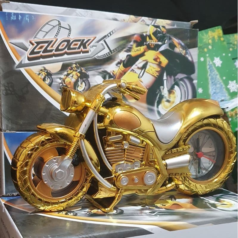 Relógio De Mesa Despertador Decorativo Em Forma De Moto