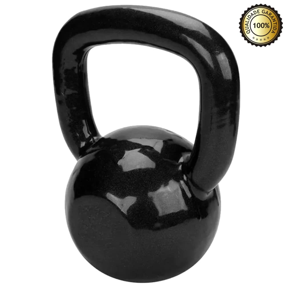 Kettlebell De Ferro Revestido 10 Kg Para Musculação/ Cross F  Em Casa