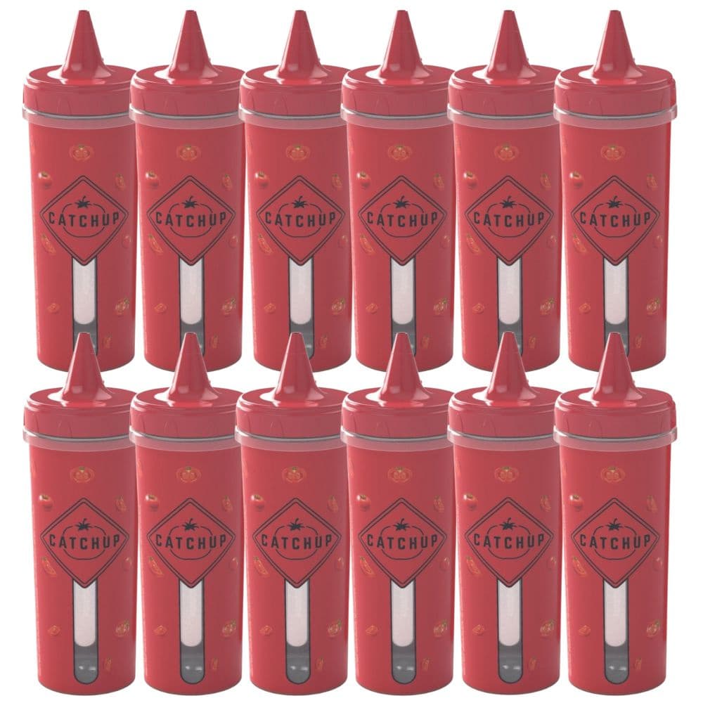 Bisnaga de ketchup 250ml com 12 unidades Plasutil ref.8705