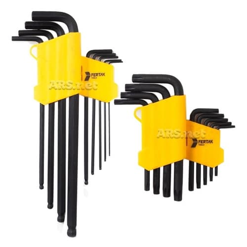 Kit Jogo Chave L Allen Hex Torque Bola Extra Longa Torx Ferramentas Resistente