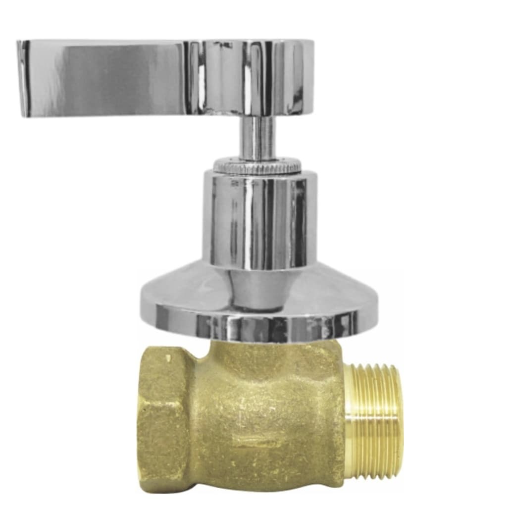 Registro de Pressão Para Chuveiro 1416 Cromado 1/2 Completo 1/4 de volta C-70 Metal