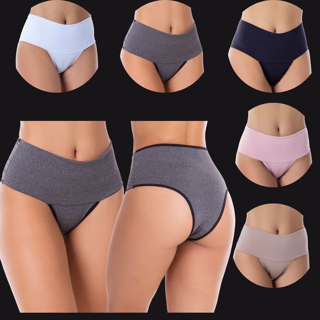 1 Calcinha power fitness Cintura Alta Compressão para barriga direto da fabrica
