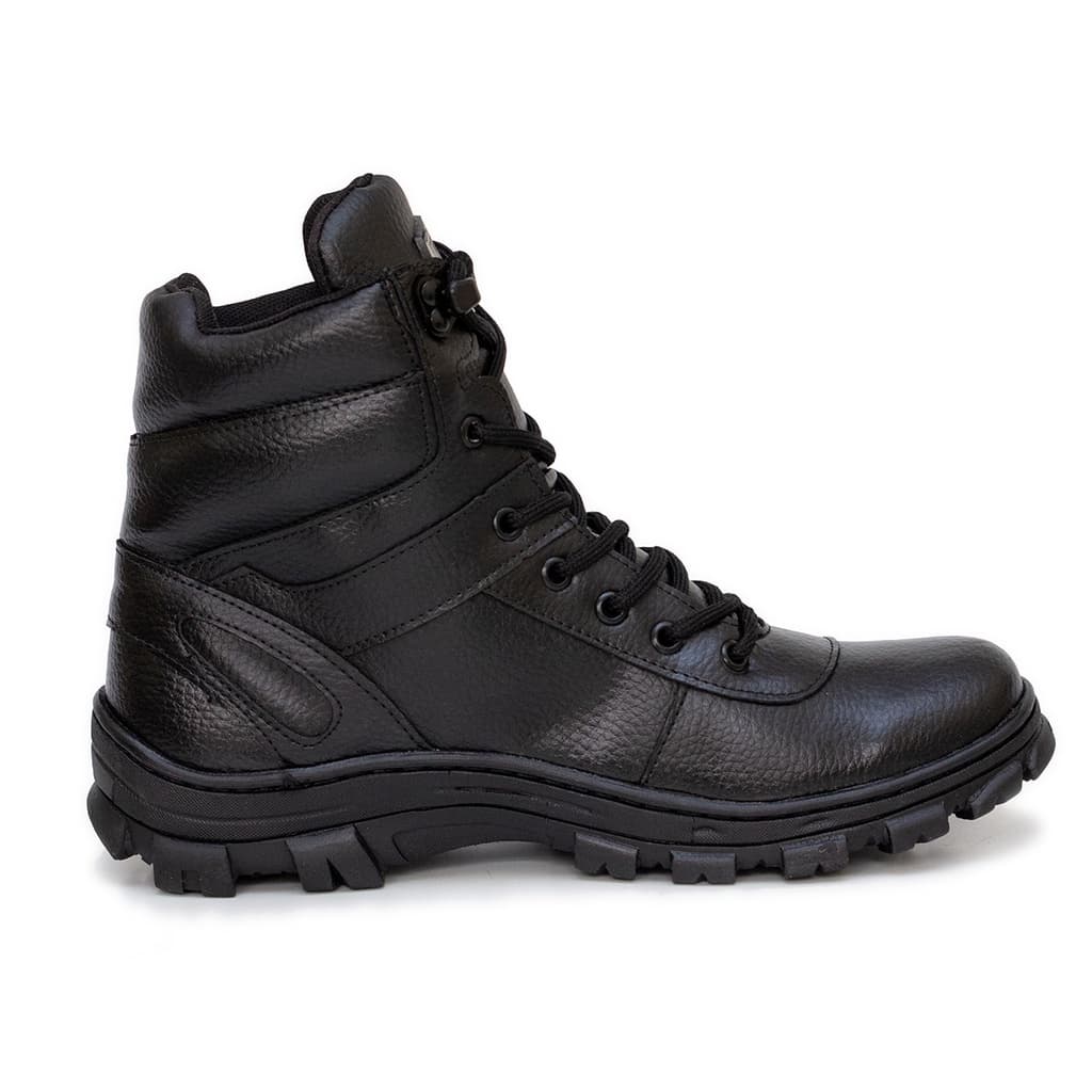 Bota Coturno Adventure Couro Masculino Motoqueiro Motociclista Sola Borracha Estilosa