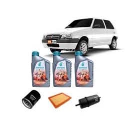 Kit Troca Óleo Selenia 15w40+filtros Uno Fire 2001 A 2012