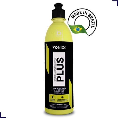 Cera Carnaúba Plus Automotiva Limpeza Líquida Vonixx 500ml