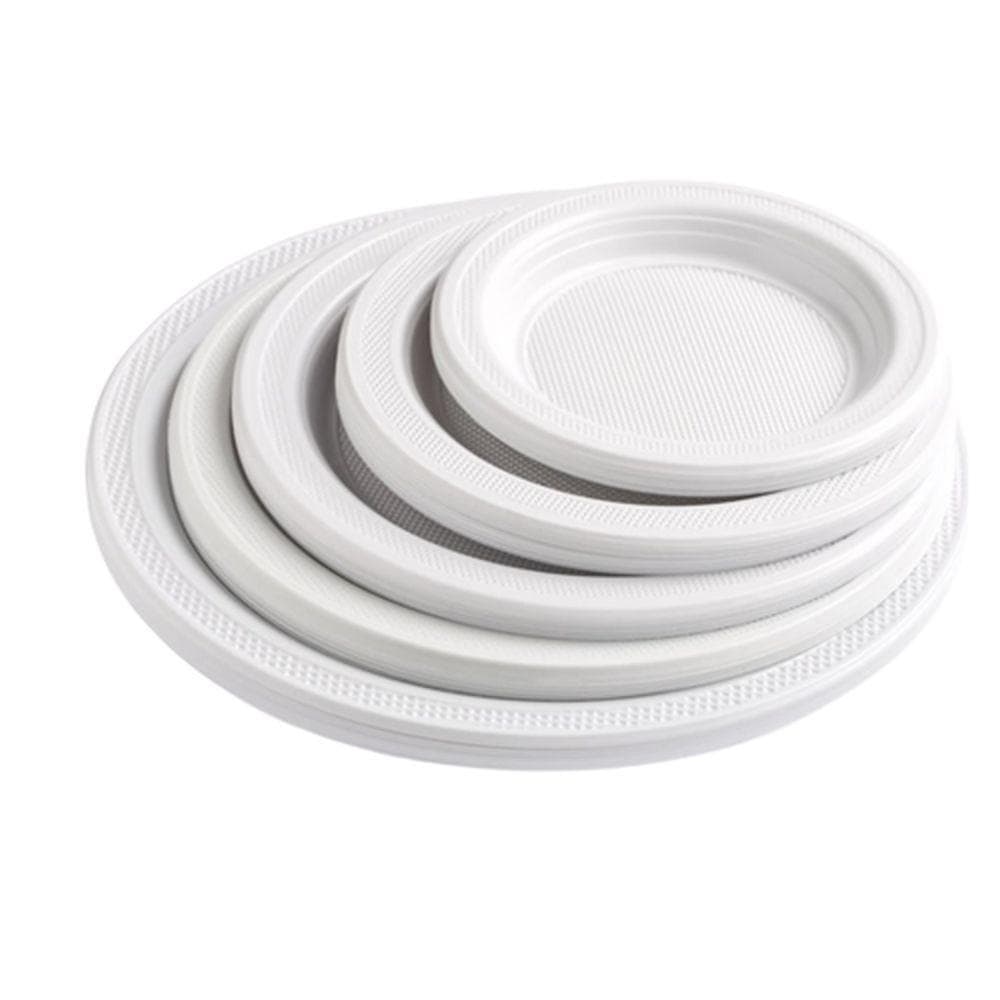 PRATO BRANCO 15CM (C/10)