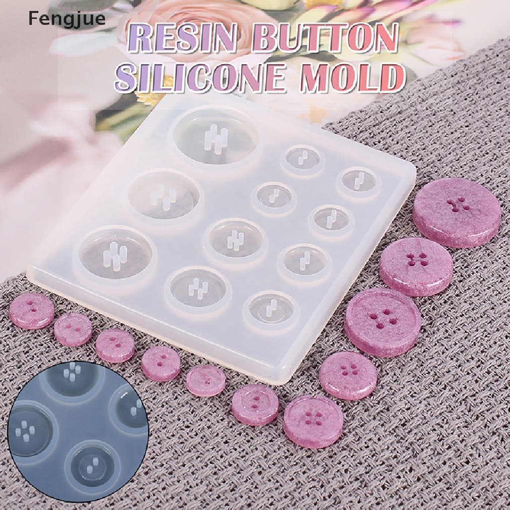 Fengjue DIY Molde De Silicone Fazendo Jóias Para Colar De Resina Botão De Artesanato BR