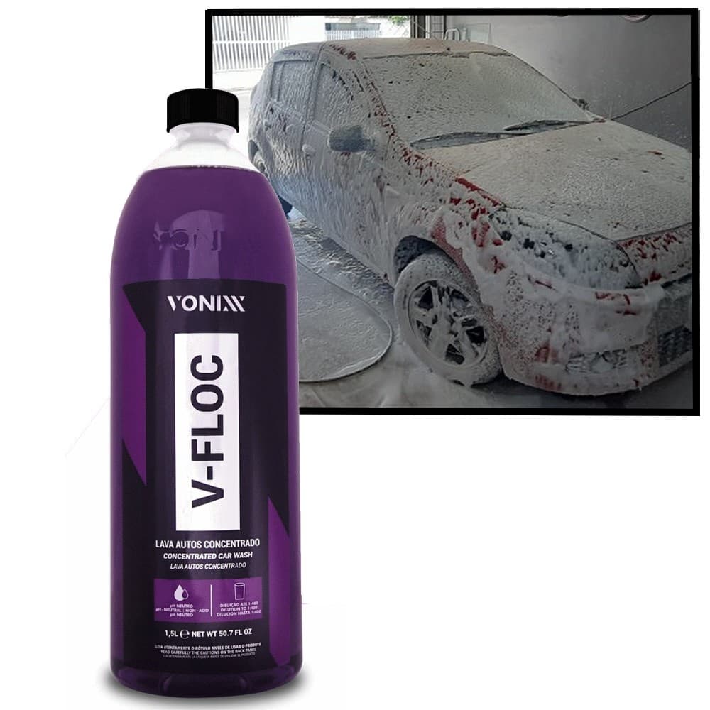 V-Floc Vonixx 1,5L Shampoo Lava-auto super concentrado