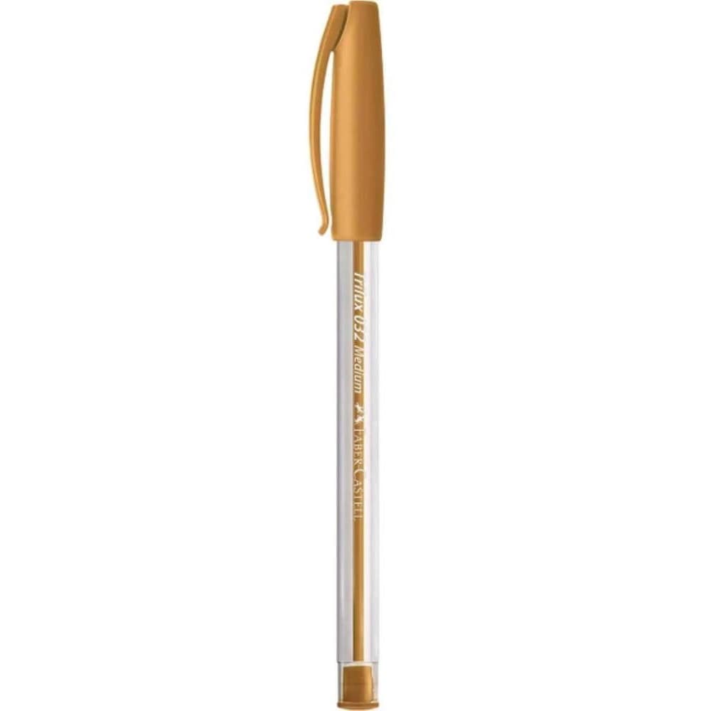 Caneta Esferográfica Triangular Trilux Ouro 1,00mm Faber-castell