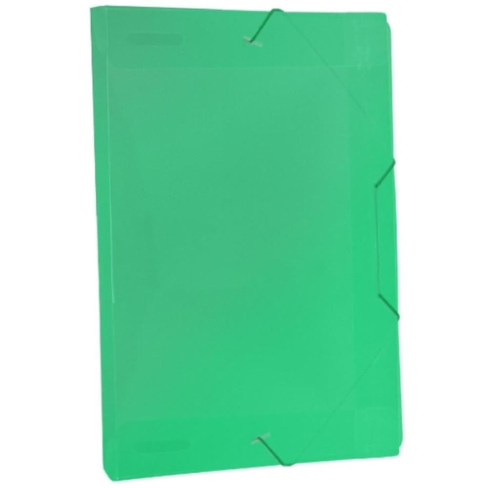 Pasta Plástica Com Aba Elástica 2cm Verde Dac