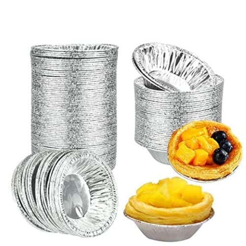 100 Formas Descartáveis Da Torta Dos Pces De Alumínio Para A Mídia Do Partido