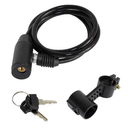 Cadeado Bicicleta 1 Mt x 6mm Com chave Anti Furto Bike