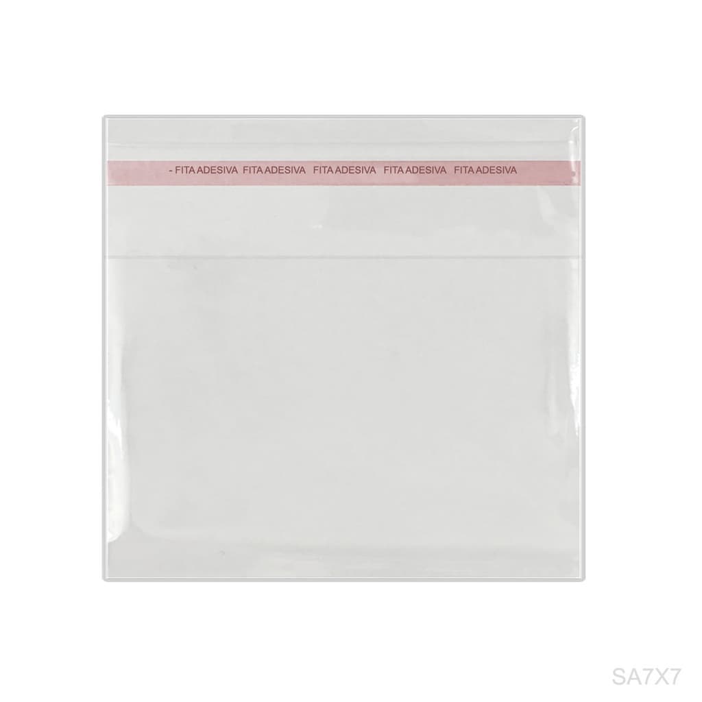 Saquinho Saco Adesivado Transparente 10x10 Pct com 100
