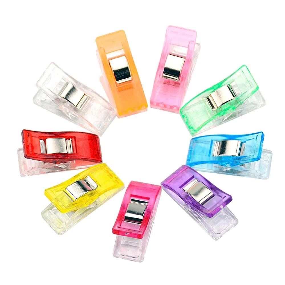 Kit Mini Clips Prendedor Pregador Pequeno Tecidos Papel Patchwork 100 Peças