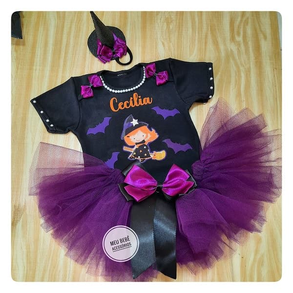Fantasia halloween, body halloween, body bruxinha, bore halloween