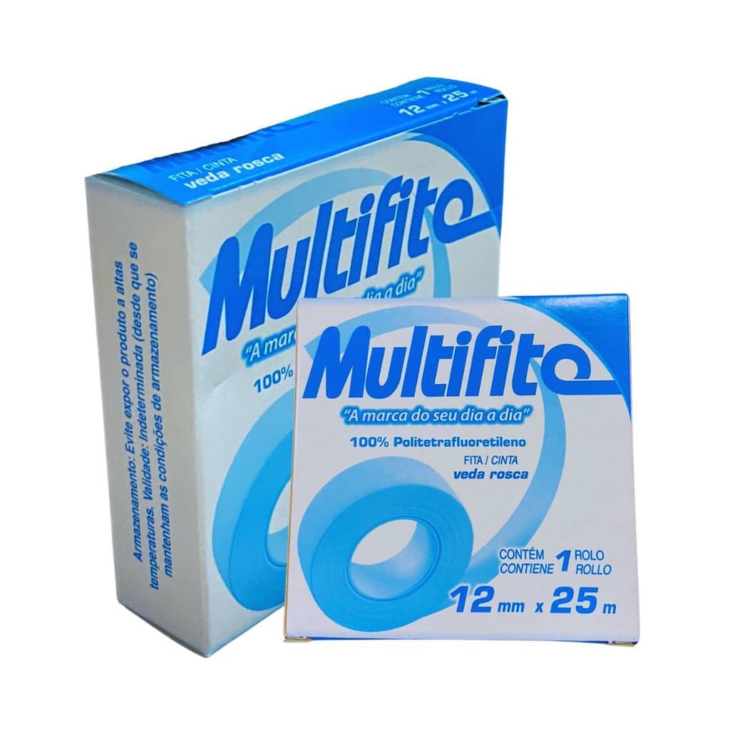 KIT 10 FITA VEDA ROSCA MULTIFITA 12MMX25M