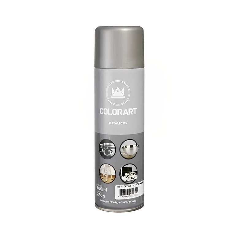 Tinta Colorart Spray Metalico Prata 300ml