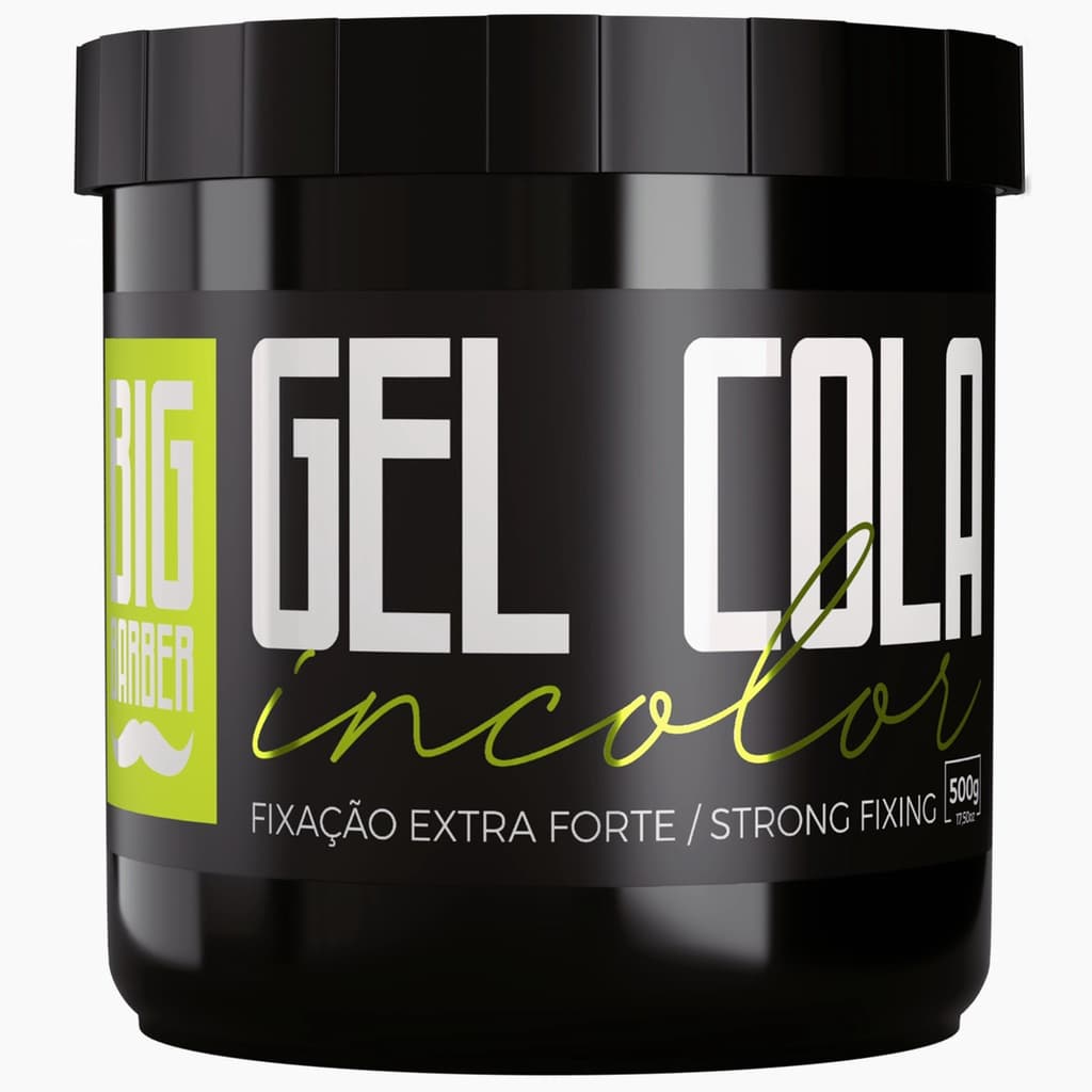 Gel Cola Big Barber 500g Incolor Profissional