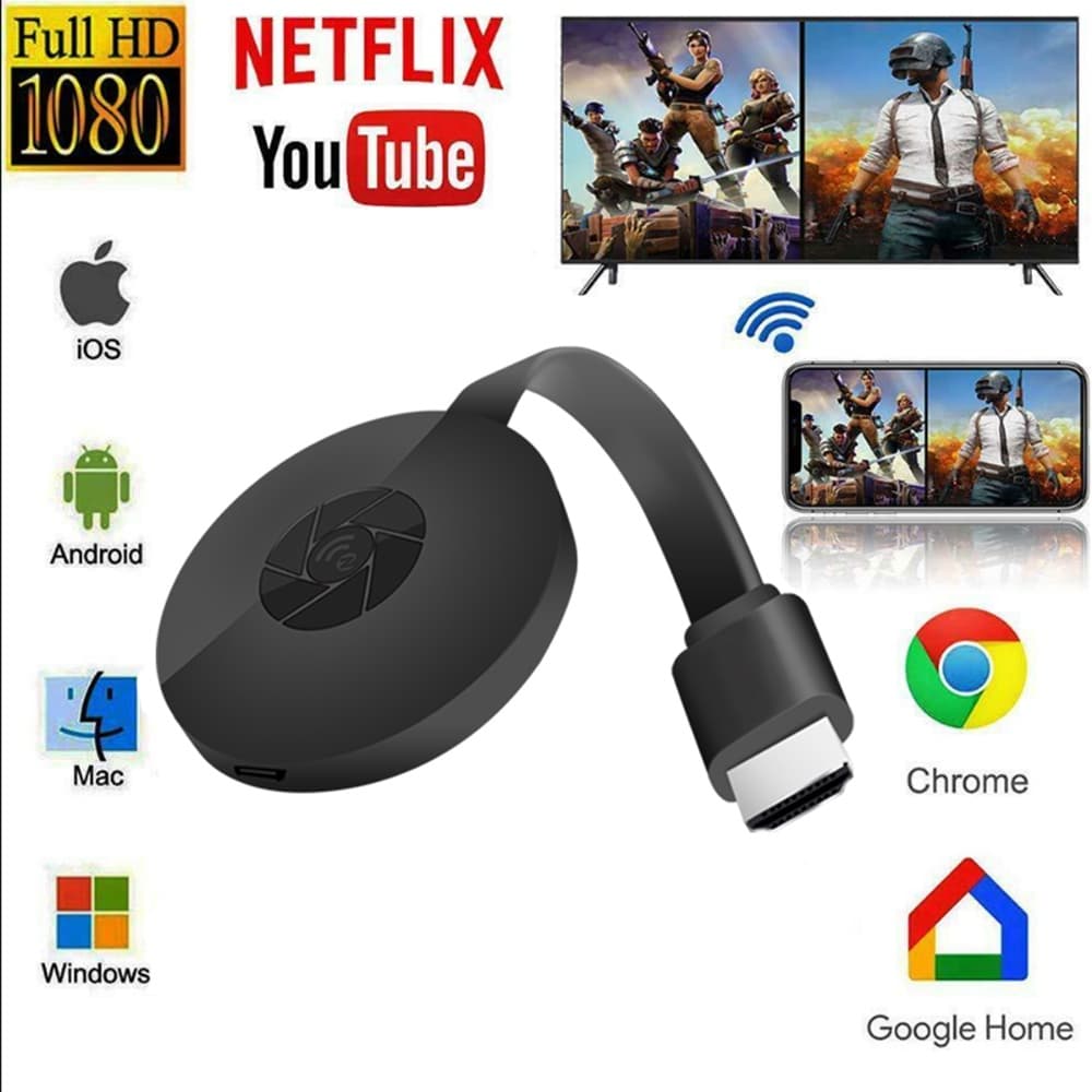Para TV Projetor 4K Compatível Com HDMI Sem Fio Display Dongle Video Adaptador Airplay WiFi Receptor De Exibição