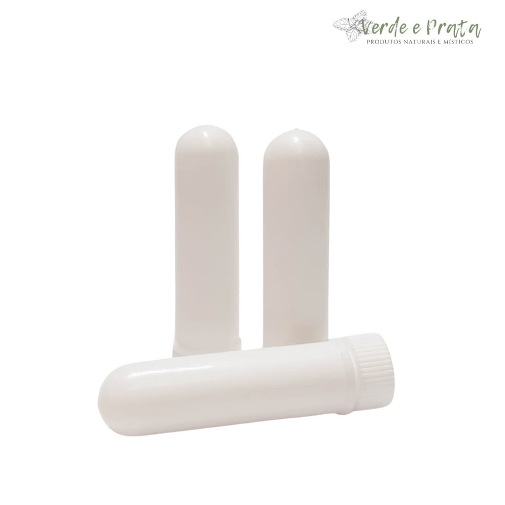 Frasco para Inalador Nasal Pessoal p/ Aromaterapia e Essências c/ Refil