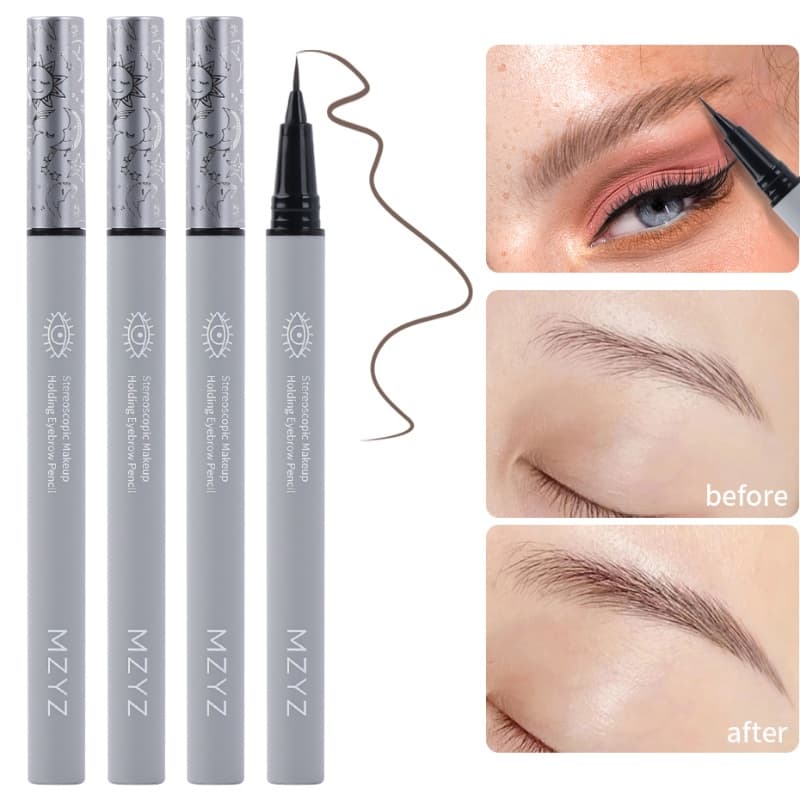 MZYZ 0.01mm Caneta Para Sobrancelhas Ultra Fina Profissional À Prova D'água Lápis Líquido De Suor Maquiagem Cosmética De Longa Duração