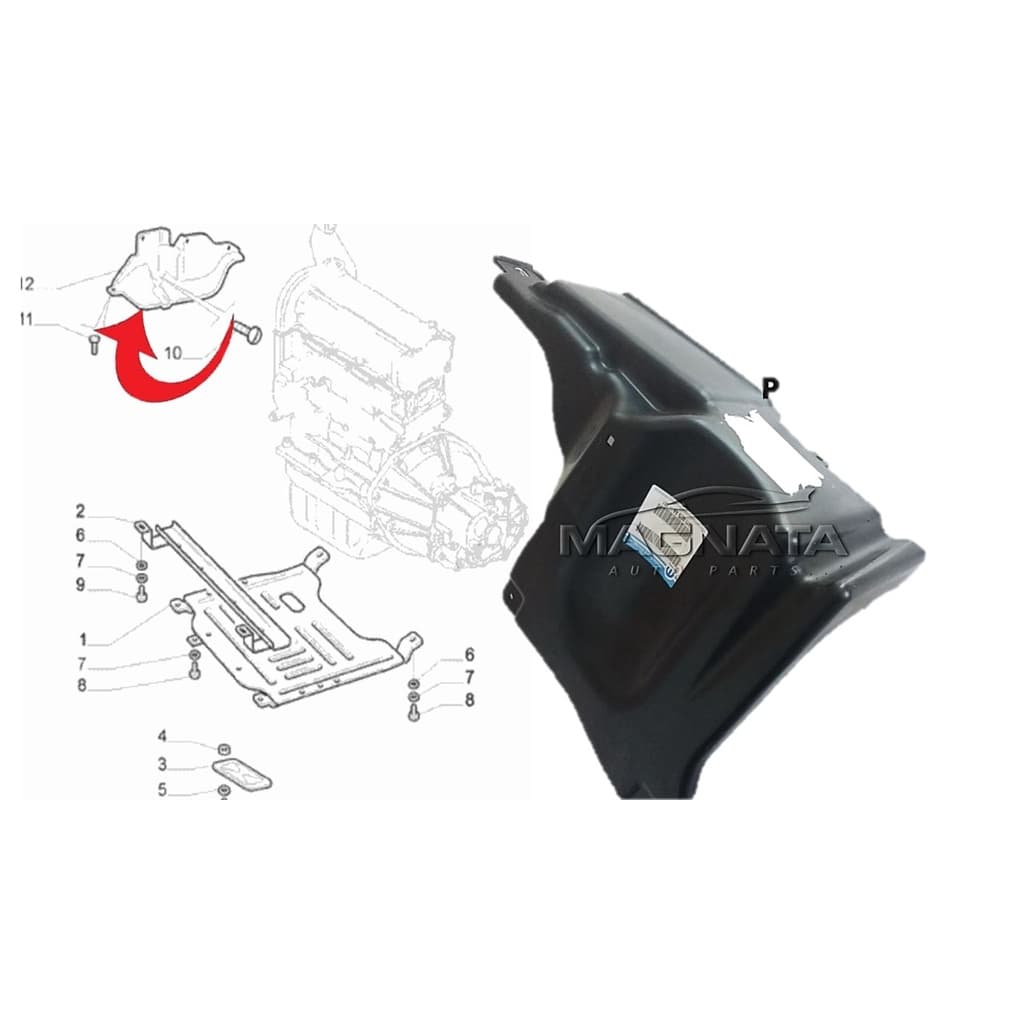 Proteção Plástica Lateral Inferior Polia Motor Punto