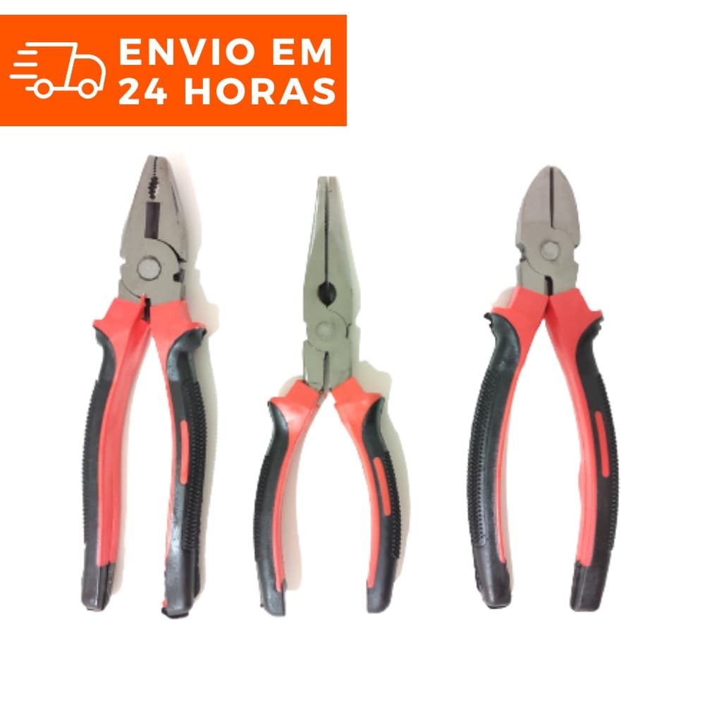 Jogo de Alicate Ferramenta kit com 3 pecas
