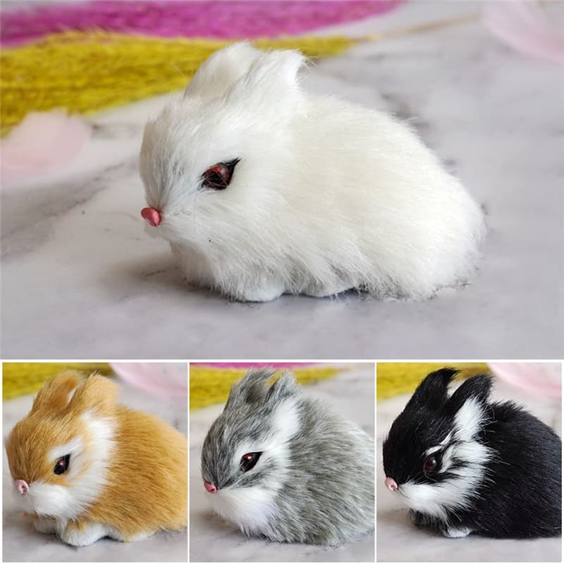 Brinquedos De Pelúcia De Coelho De 9cm Simulação