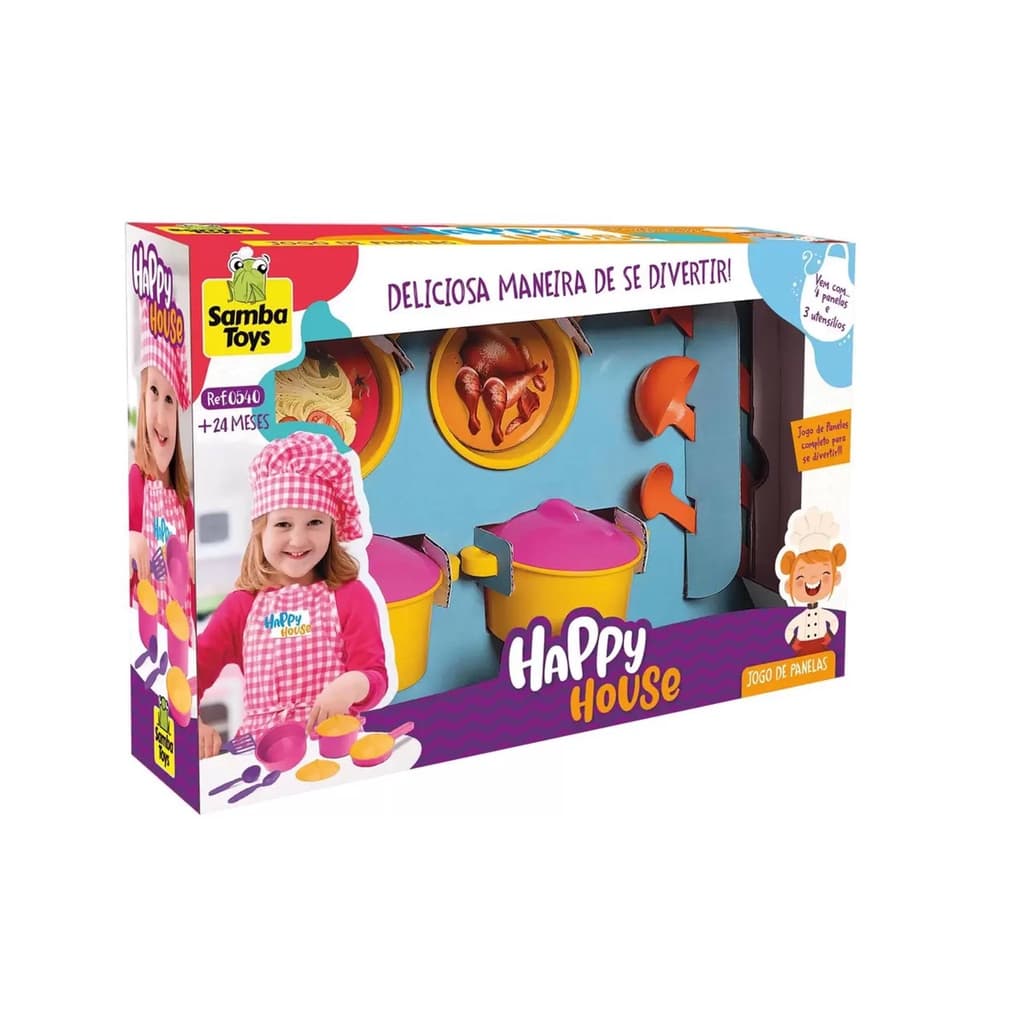 Jogo de Panelas Happy House - Samba Toys