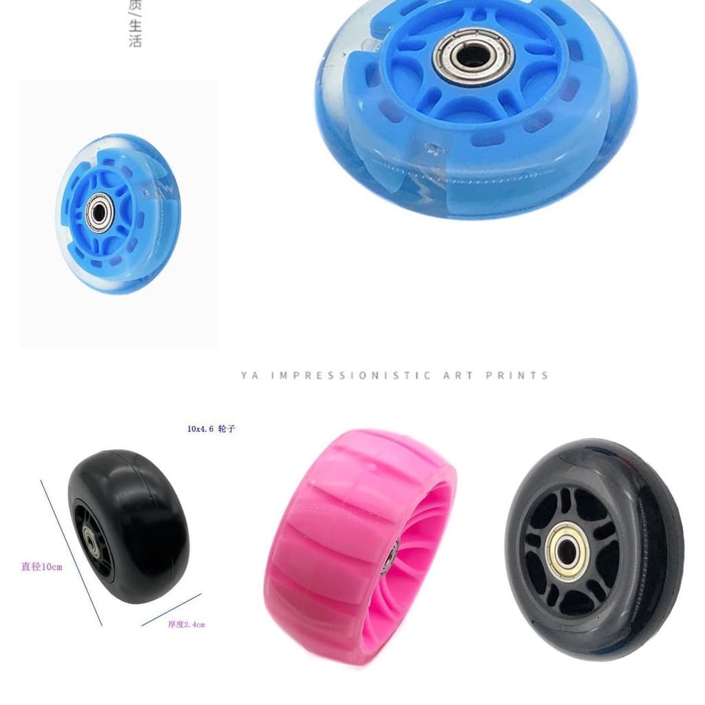 Acessórios para carros de torção para crianças Scooter Twisting Car Acessórios para carros de torção Roda Silent Wheel pu Parafuso Rã Tipo 34 Roda Swing Scooter Pneus dianteiros traseiros